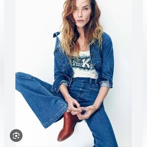 Madewell X Daryl K high waist wide leg jeans size 27